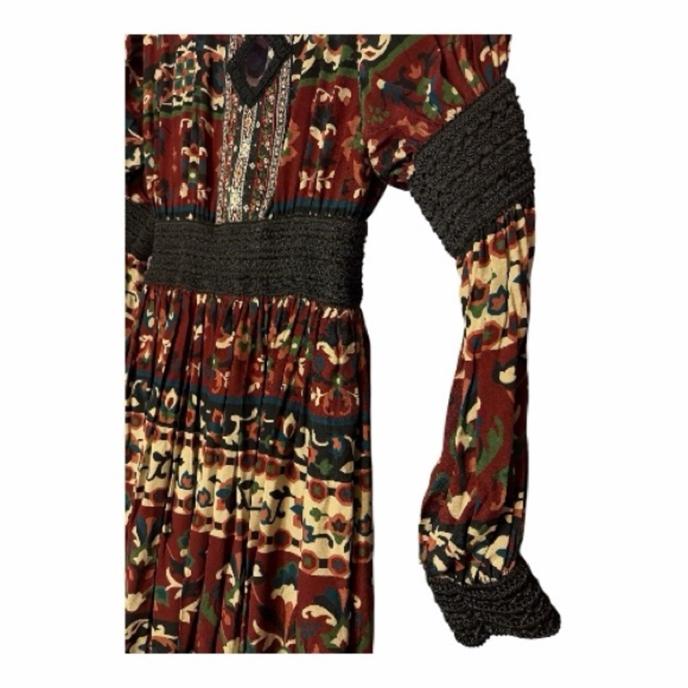 Lena Hoschek Bohemian folklore Floral Print midi Dress - Picture 6 of 8